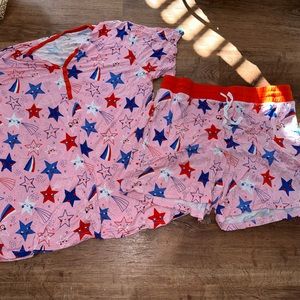 Little Sleepies Adult Ladies Pajama set sz Large